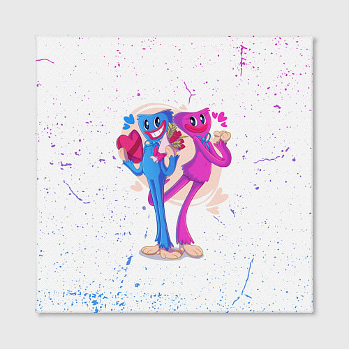 Картина квадратная Влюбленные Хагги Вагги и Кисси Мисси / 3D-принт – фото 2