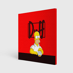 Холст квадратный Homer Duff, цвет: 3D-принт