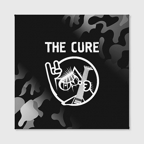Картина квадратная The Cure КОТ Камуфляж / 3D-принт – фото 2