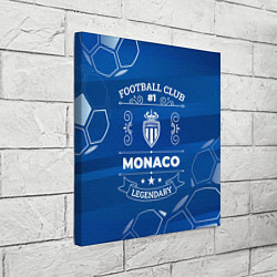 Холст квадратный Monaco Football Club Number 1, цвет: 3D-принт — фото 2
