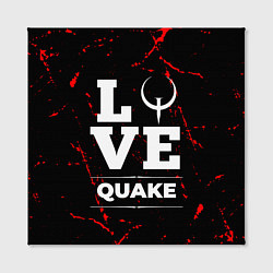 Холст квадратный Quake Love Классика, цвет: 3D-принт — фото 2