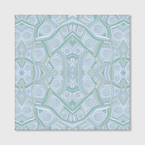 Картина квадратная Абстрактный узор калейдоскоп, пастельные приглушен / 3D-принт – фото 2