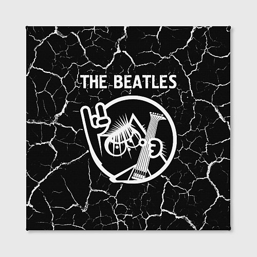 Картина квадратная The Beatles - КОТ - Трещины / 3D-принт – фото 2