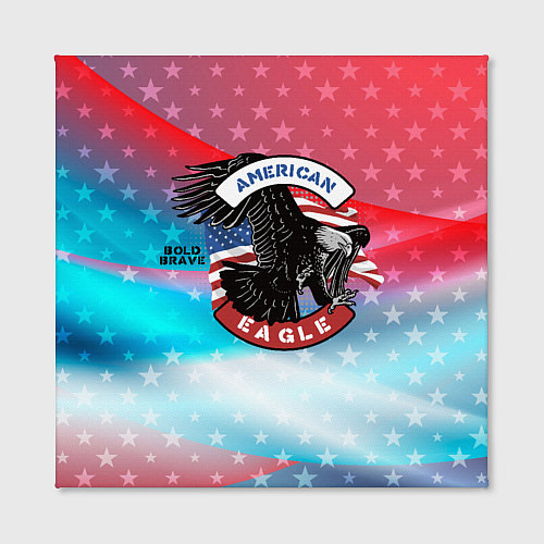 Картина квадратная Американский орел USA / 3D-принт – фото 2