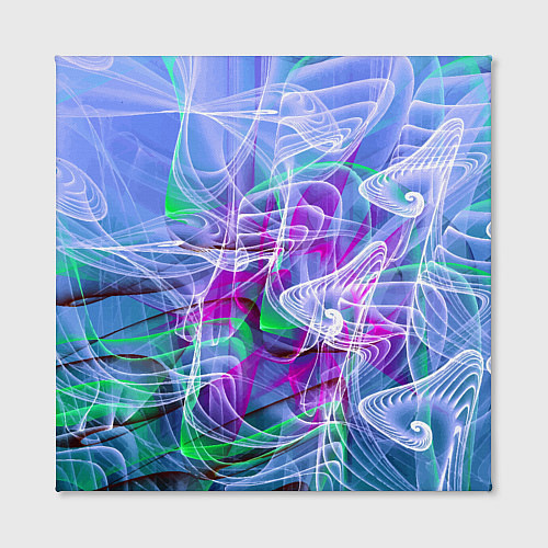 Картина квадратная Абстрактный фрактальный летний паттерн Abstract fr / 3D-принт – фото 2