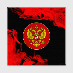 Холст квадратный RUSSIA - ГЕРБ - Пламя, цвет: 3D-принт — фото 2