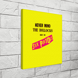 Холст квадратный Never Mind the Bollocks, Heres the Sex Pistols, цвет: 3D-принт — фото 2