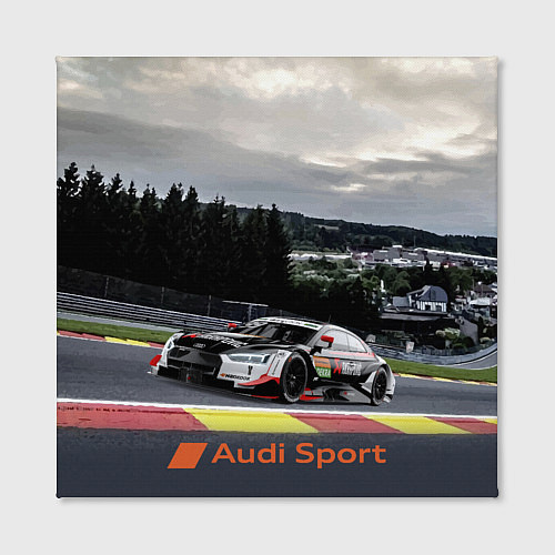 Картина квадратная Audi Sport Racing team Ауди Спорт Гоночная команда / 3D-принт – фото 2