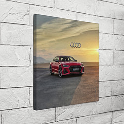 Холст квадратный Audi RS 7 на закате солнца Audi RS 7 at sunset, цвет: 3D-принт — фото 2