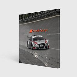 Картина квадратная Audi Sport Racing Team Short Track Car Racing Авто