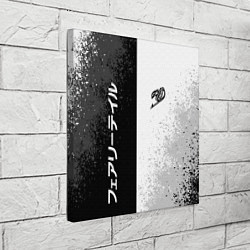 Холст квадратный FAIRY TAIL BLACK AND WHITE LOGO, цвет: 3D-принт — фото 2