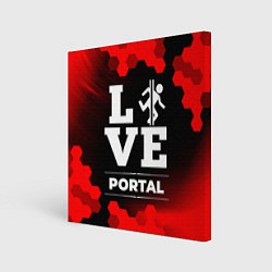 Холст квадратный Portal Love Классика, цвет: 3D-принт