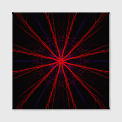 Холст квадратный Красный эфир 3D - абстракция, цвет: 3D-принт — фото 2