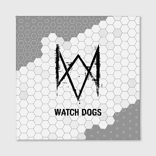 Картина квадратная Watch Dogs Glitch на темном фоне FS / 3D-принт – фото 2