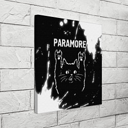 Холст квадратный Группа Paramore и Рок Кот, цвет: 3D-принт — фото 2