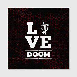 Холст квадратный Doom Love Классика, цвет: 3D-принт — фото 2