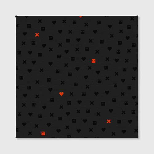 Картина квадратная Love Death and Robots black pattern / 3D-принт – фото 2