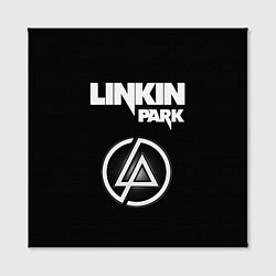 Холст квадратный Linkin Park логотип и надпись, цвет: 3D-принт — фото 2