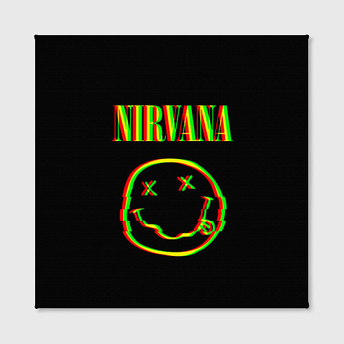 Картина квадратная Nirvana глитч / 3D-принт – фото 2
