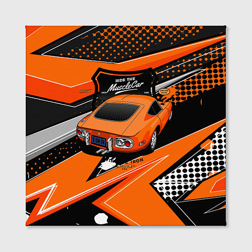 Картина квадратная Vintage Tron Ретро-автомобиль / 3D-принт – фото 2