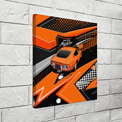 Холст квадратный Vintage Tron Ретро-автомобиль, цвет: 3D-принт — фото 2