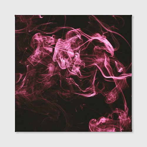 Картина квадратная Неоновые пары дыма - Розовый / 3D-принт – фото 2