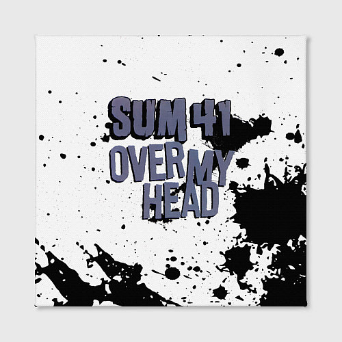Картина квадратная Sum 41 Over My Head / 3D-принт – фото 2