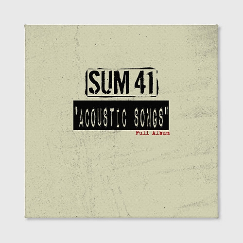 Картина квадратная Sum 41 - The Acoustics Full Album / 3D-принт – фото 2