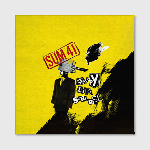 Картина квадратная Go Chuck YourselfHappy Live Surprise - Sum 41 / 3D-принт – фото 2