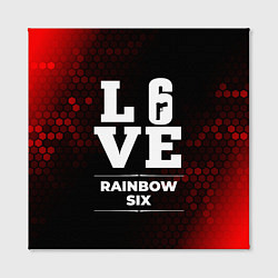 Холст квадратный Rainbow Six Love Классика, цвет: 3D-принт — фото 2