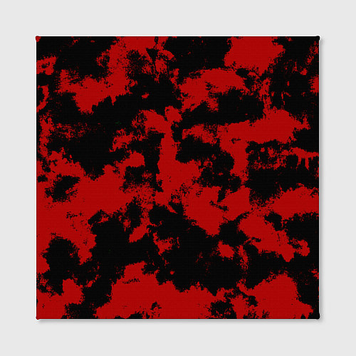 Картина квадратная Черно-красная абстракция / 3D-принт – фото 2