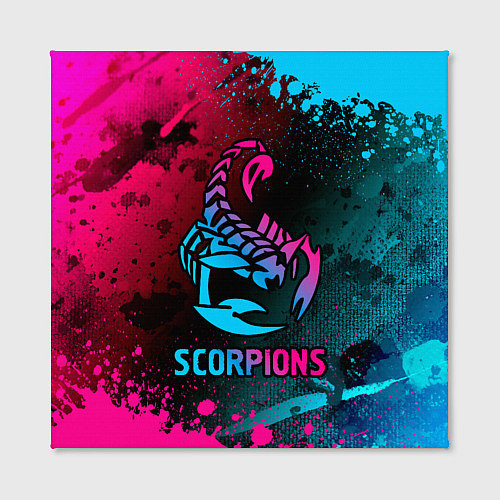 Картина квадратная Scorpions Neon Gradient / 3D-принт – фото 2