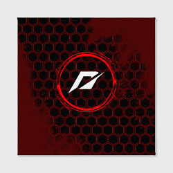 Холст квадратный Символ Need for Speed и краска вокруг на темном фо, цвет: 3D-принт — фото 2