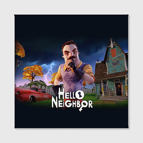 Картина квадратная Hello Neighbor игра Привет сосед / 3D-принт – фото 2
