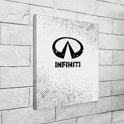 Холст квадратный Infiniti с потертостями на светлом фоне, цвет: 3D-принт — фото 2