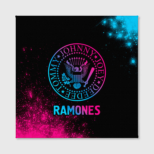 Картина квадратная Ramones Neon Gradient / 3D-принт – фото 2