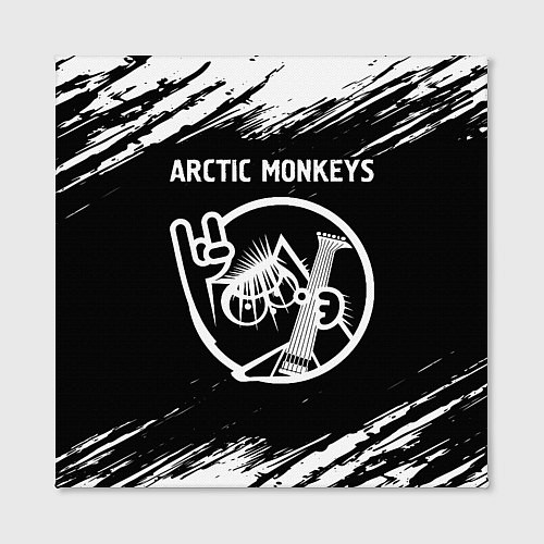 Картина квадратная Arctic Monkeys - КОТ - Краски / 3D-принт – фото 2