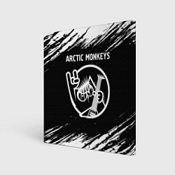 Холст квадратный Arctic Monkeys - КОТ - Краски, цвет: 3D-принт