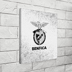 Холст квадратный Benfica с потертостями на светлом фоне, цвет: 3D-принт — фото 2