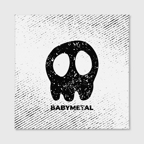 Картина квадратная Babymetal с потертостями на светлом фоне / 3D-принт – фото 2