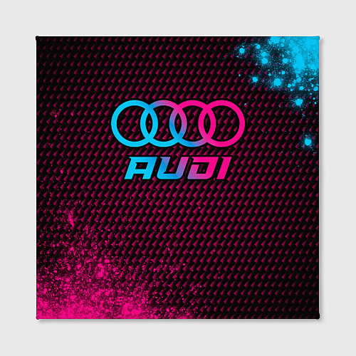 Картина квадратная Audi - neon gradient / 3D-принт – фото 2