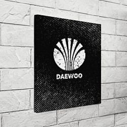 Холст квадратный Daewoo с потертостями на темном фоне, цвет: 3D-принт — фото 2