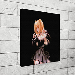 Холст квадратный Миса Амане - Тетрадь смерти, цвет: 3D-принт — фото 2