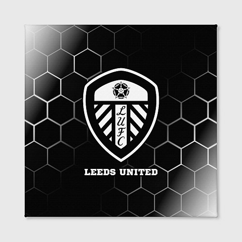 Картина квадратная Leeds United sport на темном фоне / 3D-принт – фото 2