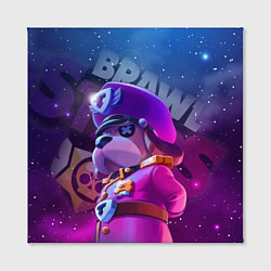 Холст квадратный Галактический генерал Гавс Brawl Stars, цвет: 3D-принт — фото 2