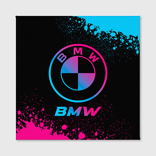 Картина квадратная BMW - neon gradient / 3D-принт – фото 2