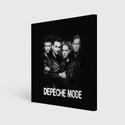 Холст квадратный Depeche Mode - black & white portrait, цвет: 3D-принт