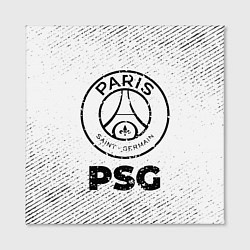 Холст квадратный PSG с потертостями на светлом фоне, цвет: 3D-принт — фото 2
