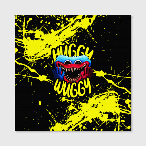 Картина квадратная Хагги Вагги желтые брызги краски / 3D-принт – фото 2