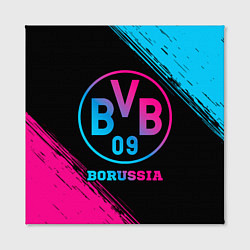 Холст квадратный Borussia - neon gradient, цвет: 3D-принт — фото 2